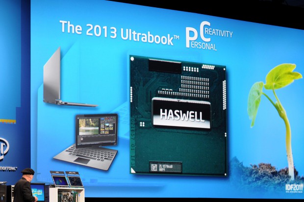 Haswell-Ankündigung auf dem IDF 2011 (Bild: Nico Ernst)