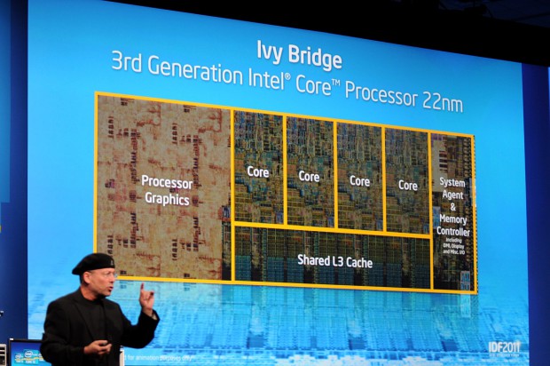 Die Die-Aufteilung von Ivy Bridge (Bild: Nico Ernst)