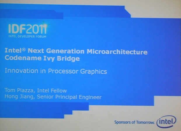 Ivy-Bridge-Präsentation auf dem IDF 2011 (Bild: Nico Ernst)