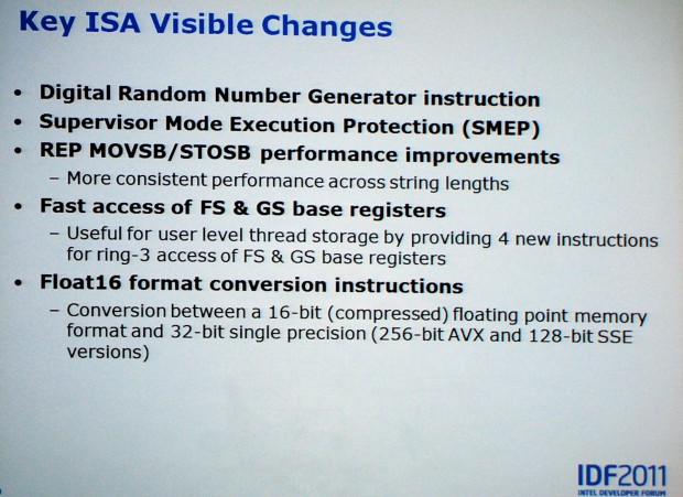 Ivy-Bridge-Präsentation auf dem IDF 2011 (Bild: Nico Ernst)