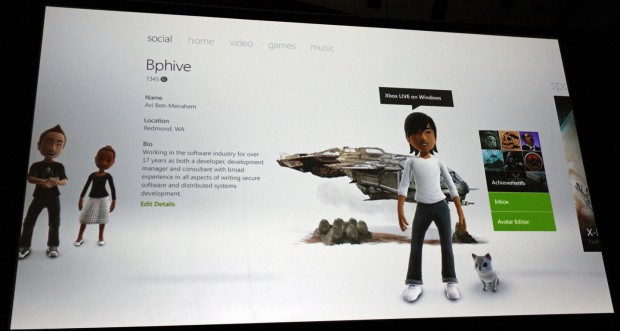 Präsentation von Xbox Live für Windows 8 (Bild: Jens Ihlenfeld)