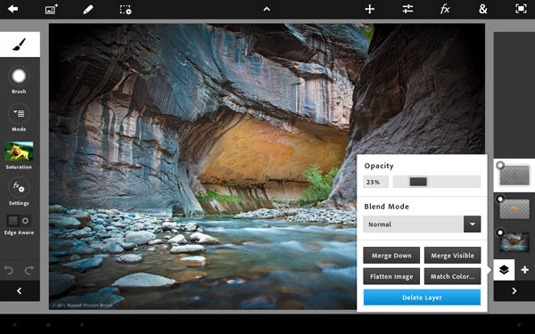 Adobe Photoshop Touch (Bild: Adobe)