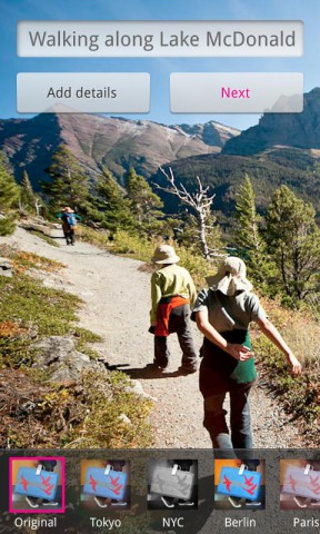 Flickrs Android-App (Bild: Yahoo)