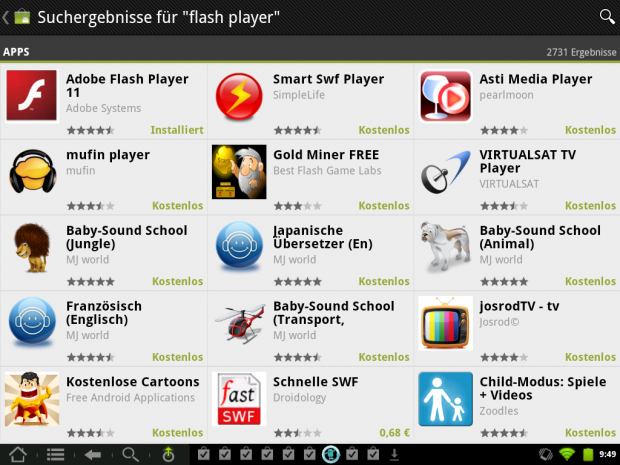 Die Google Apps werden für den Zugriff auf den Android Market benötigt. 