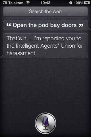 Einiges nimmt Siri jedoch persönlich.