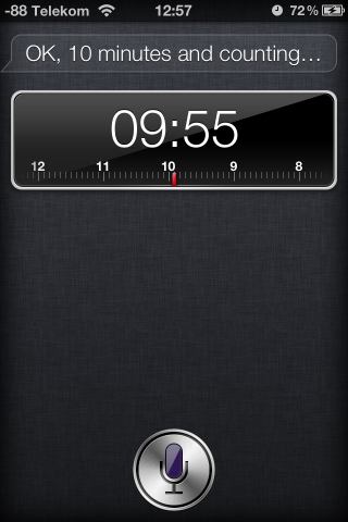 Ein Timer kann gesetzt werden.
