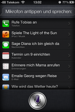 Sprachmöglichkeiten in Deutsch
