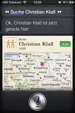 Die zweite Anfrage war erfolgreich.