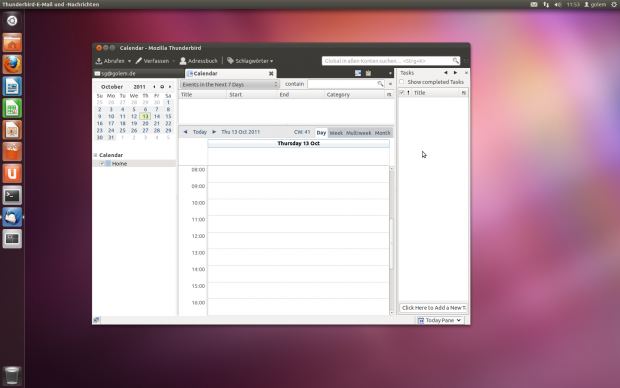 ... das Kalender-Addon Lightning muss erst nachinstalliert werden ...