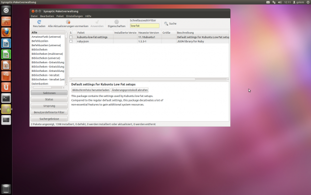 Kubuntu-Nutzer können sich über das Paket "Low-Fat-Settings" freuen ...