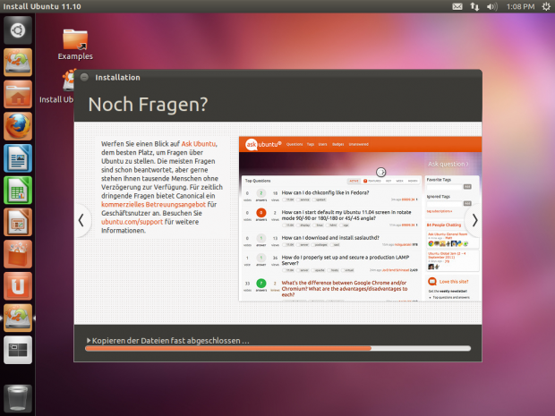 ... und weist auf die Webseite askubuntu hin.