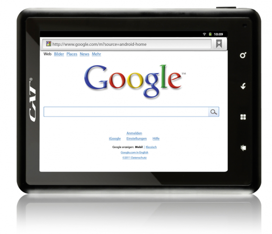 Weltbild und Hugendubel verkaufen 8-Zoll-Tablet mit Android 2.3 von Cat.