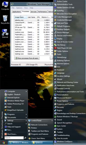 Navigation im alten Startmenü über mehrere Ordnerebenen