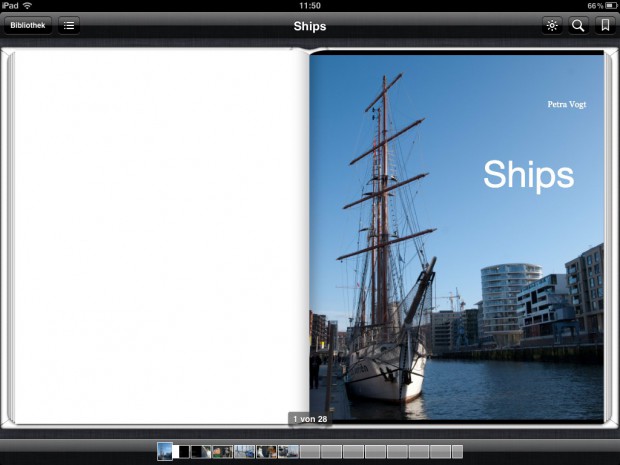 So sieht das fertige E-Book in iBooks aus.