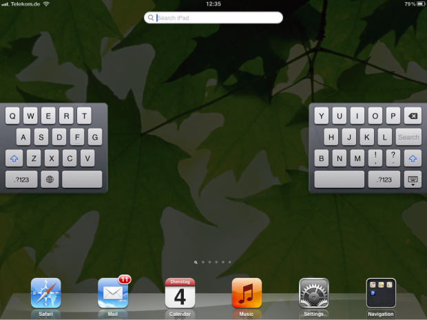 ... lässt sich jetzt zweiteilen...