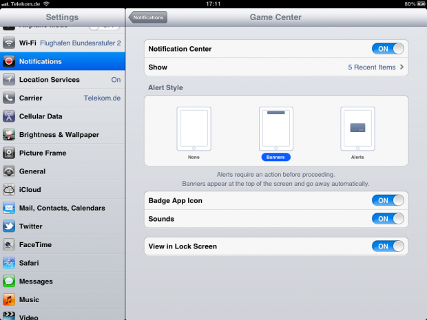 ... gibt es nicht in allen Apps.