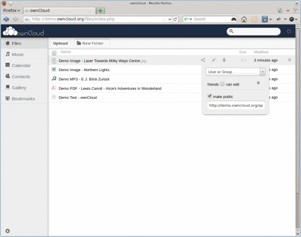 Owncloud 2.0