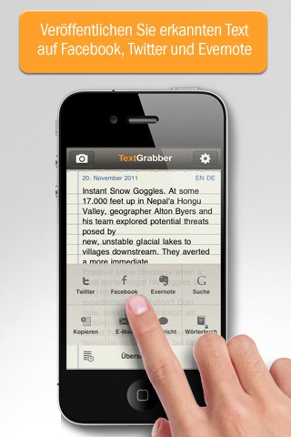 Abbyy TextGrabber + Translator (Bild: Abbyy)