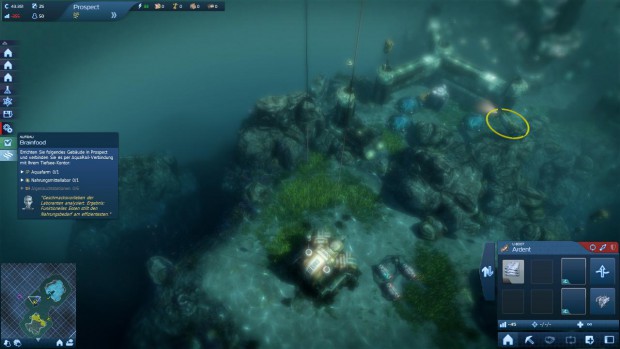 Am Meeresboden entsteht eine Siedlung.