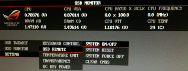 Parameter als Overlay per OC Key