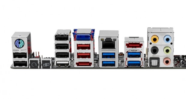 Die Anschl&uuml;sse der Slotblende