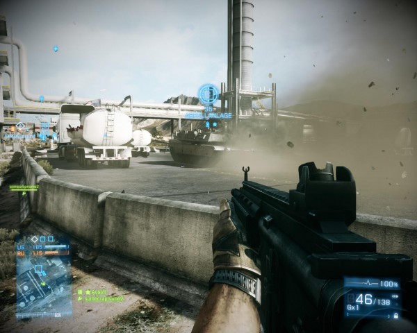 ... und werden von einem Panzer &uuml;berrascht...