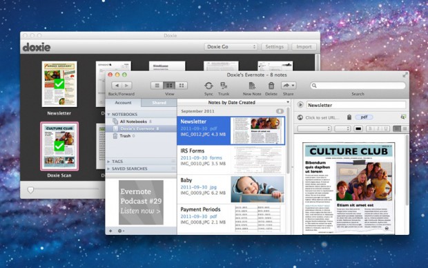 Mac-Software f&uuml;r Doxie Go (Bild: Apparent)