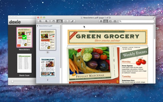 Mac-Software f&uuml;r Doxie Go (Bild: Apparent)