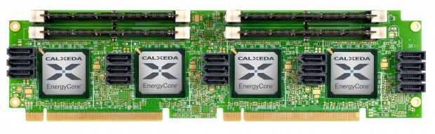 Calxeda Energycard mit vier ECX-1000-Prozessoren