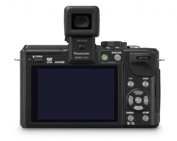 Panasonic Lumix DMC-GX1 mit Aufstecksucher (Bild: Panasonic)