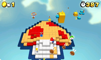 Nintendo hat viel Retrocharme in Super Mario 3D Land versteckt. Dieser Pilz ist ein ganzes Level.
