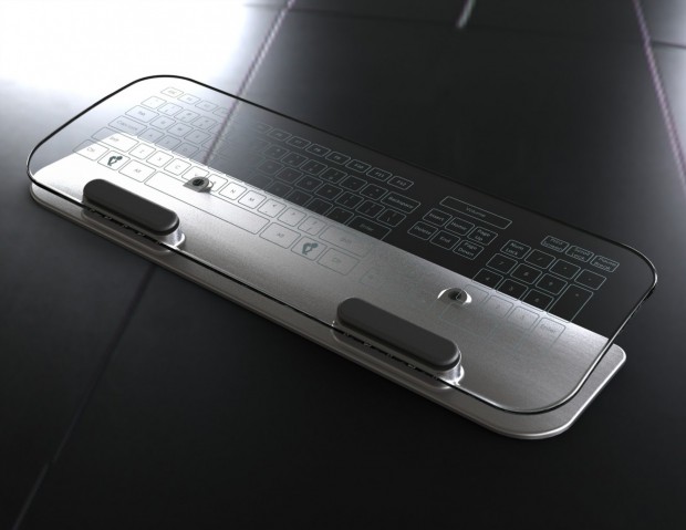 Tastatur aus Glas (Bild: Jason Giddings/Kickstarter)