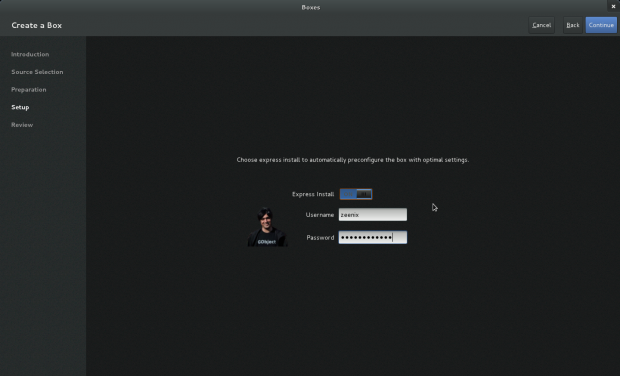 Boxes ist ein grafisches Frontend f&uuml;r KVM.