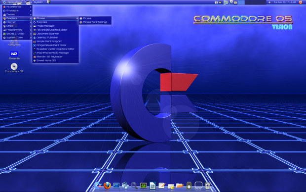 Die Grafikanwendungen f&uuml;r Commodore OS Vision