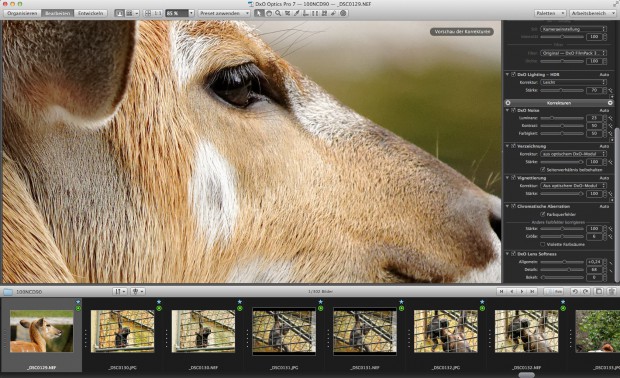 Linsenspezifische Schärfefunktion von Dxo Optics Pro 7 (Bild: Tim Kaufmann)