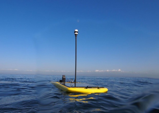 Vier Wave Glider sind auf Rekordjagd über den Pazifik unterwegs nach Japan und Australien. (Foto: Liquid Robotics)