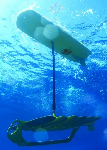 ... und einer getauchten Antriebseinheit. (Foto: Liquid Robotics)