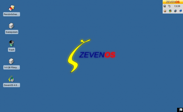 ZevenOS bildet die BeOS-Oberfläche nach.