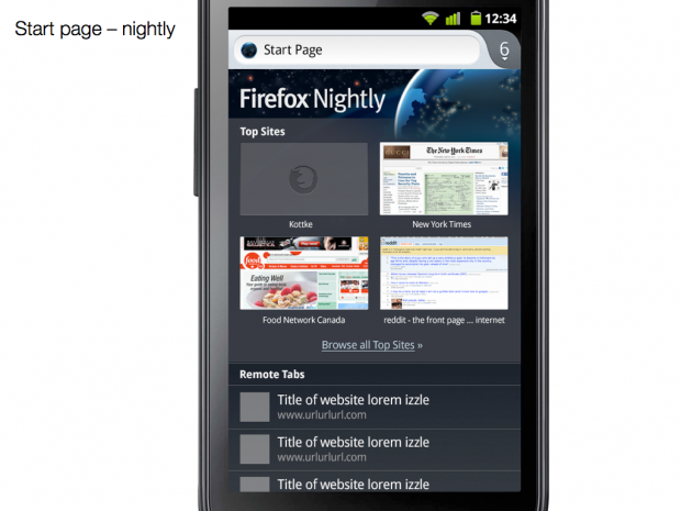 Die Startseite der Nightly Builds