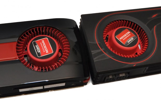 Größerer Lufteinlass bei der 7970 (links) - Bild: Nico Ernst / Golem.de