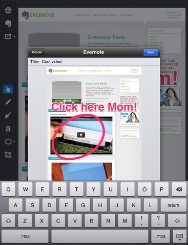 Skitch auf dem iPad (Bild: Evernote)