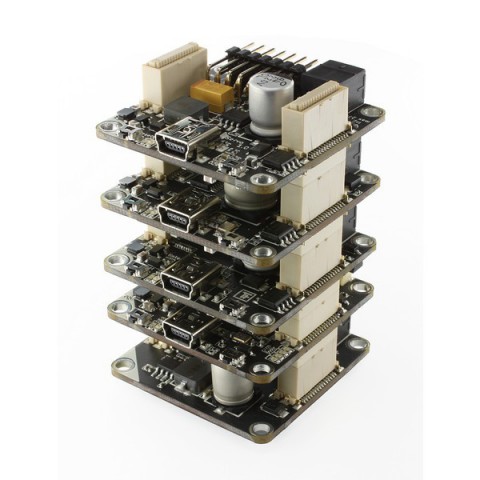 Stapel aus Tinkerforge-Bricks