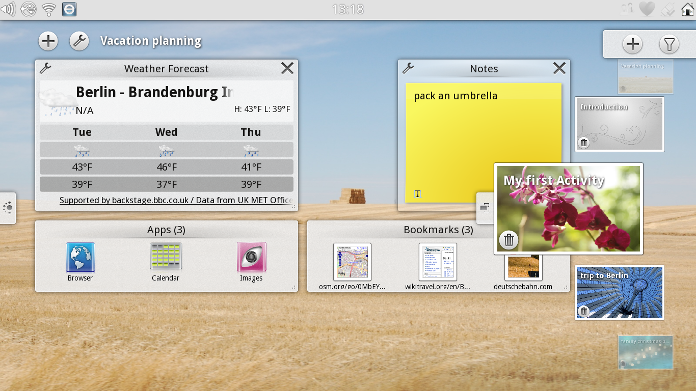 Active interface