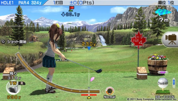 In Japan der Verkaufsschlag: ein Golfspiel, ...