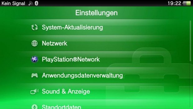 Das Optionenmen&uuml; im &Uuml;berblick, ...