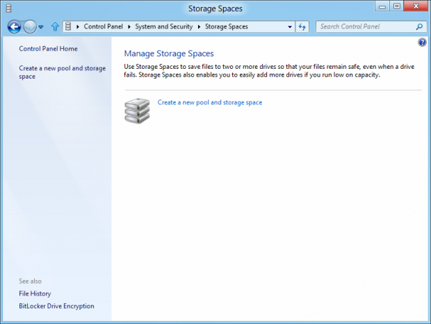 Storage Spaces in Windows 8 verwalten