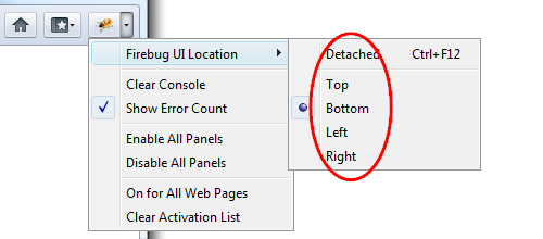 Neue Funktionen in Firebug 1.9