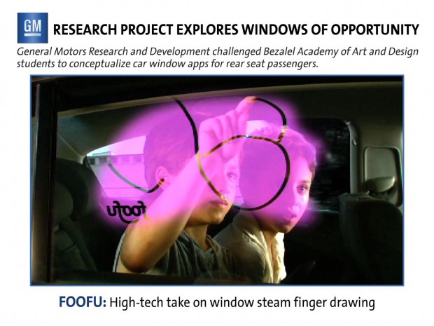 Anwendung Foofu: Augmented Reality statt angehauchte Scheibe (Bild: GM)