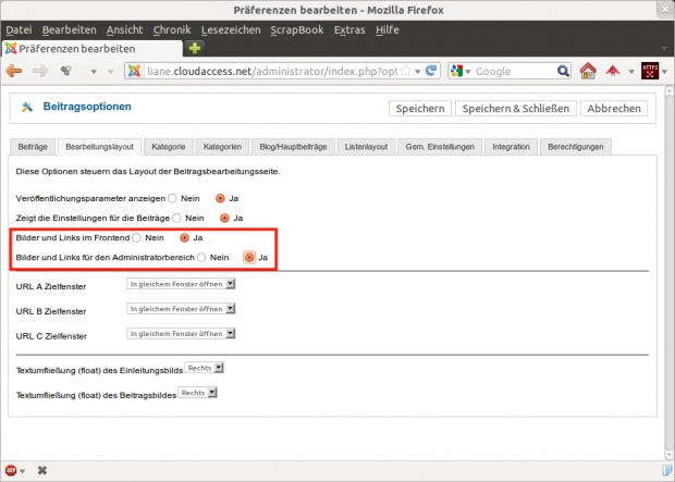Die Funktion zum Einfügen eines standardisierten Artikelbildes muss erst aktiviert werden.