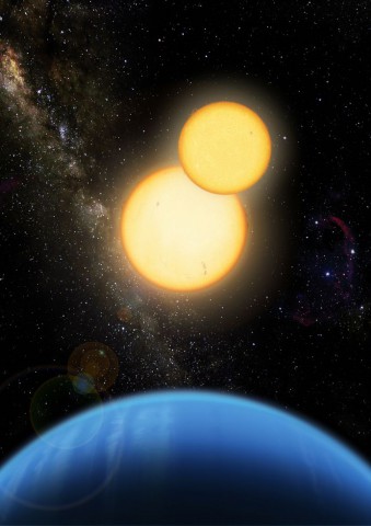 Der Exoplanet hat zwei Sonnen wie der Planet Tatooine in Star Wars. (Bild: Lior Taylor)